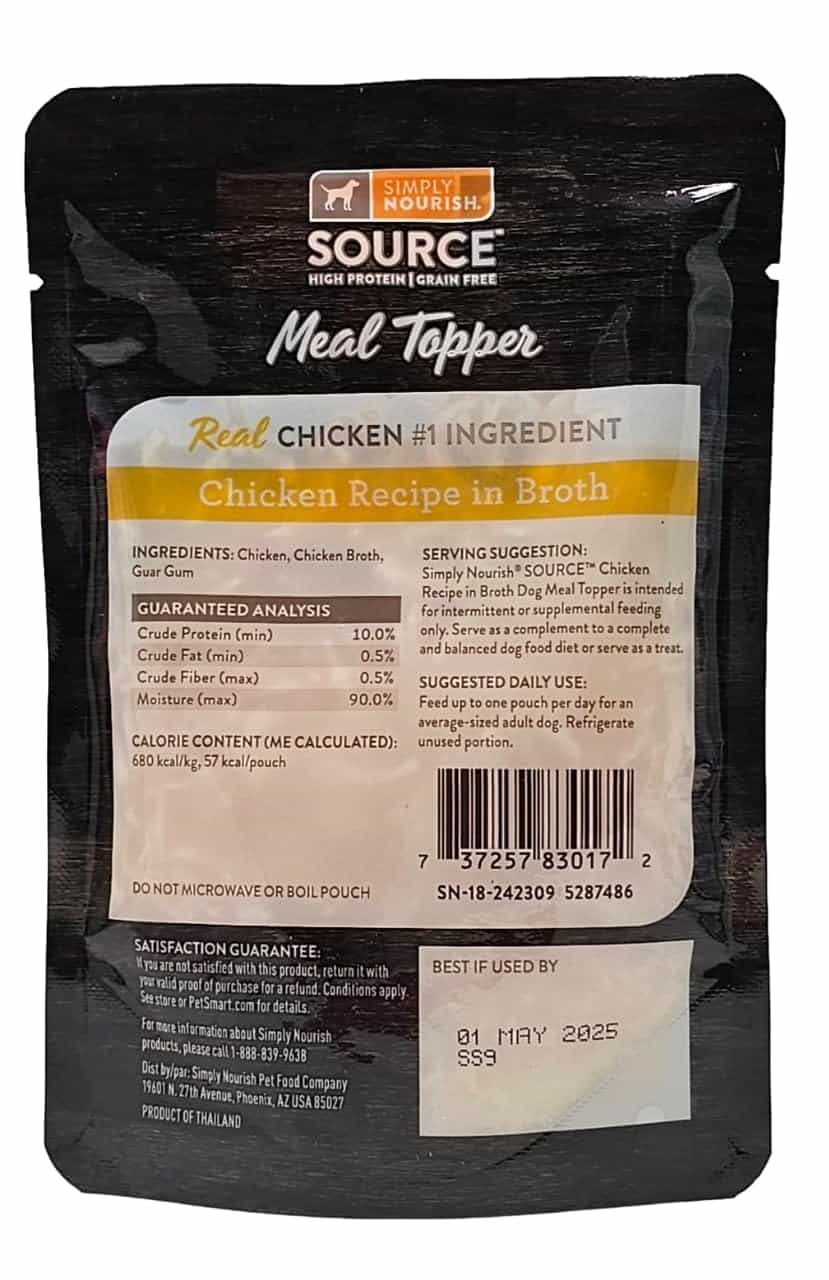 Simply Nourish Source Dog Meal Toppers (Pollo, Paquete de - Imagen 4