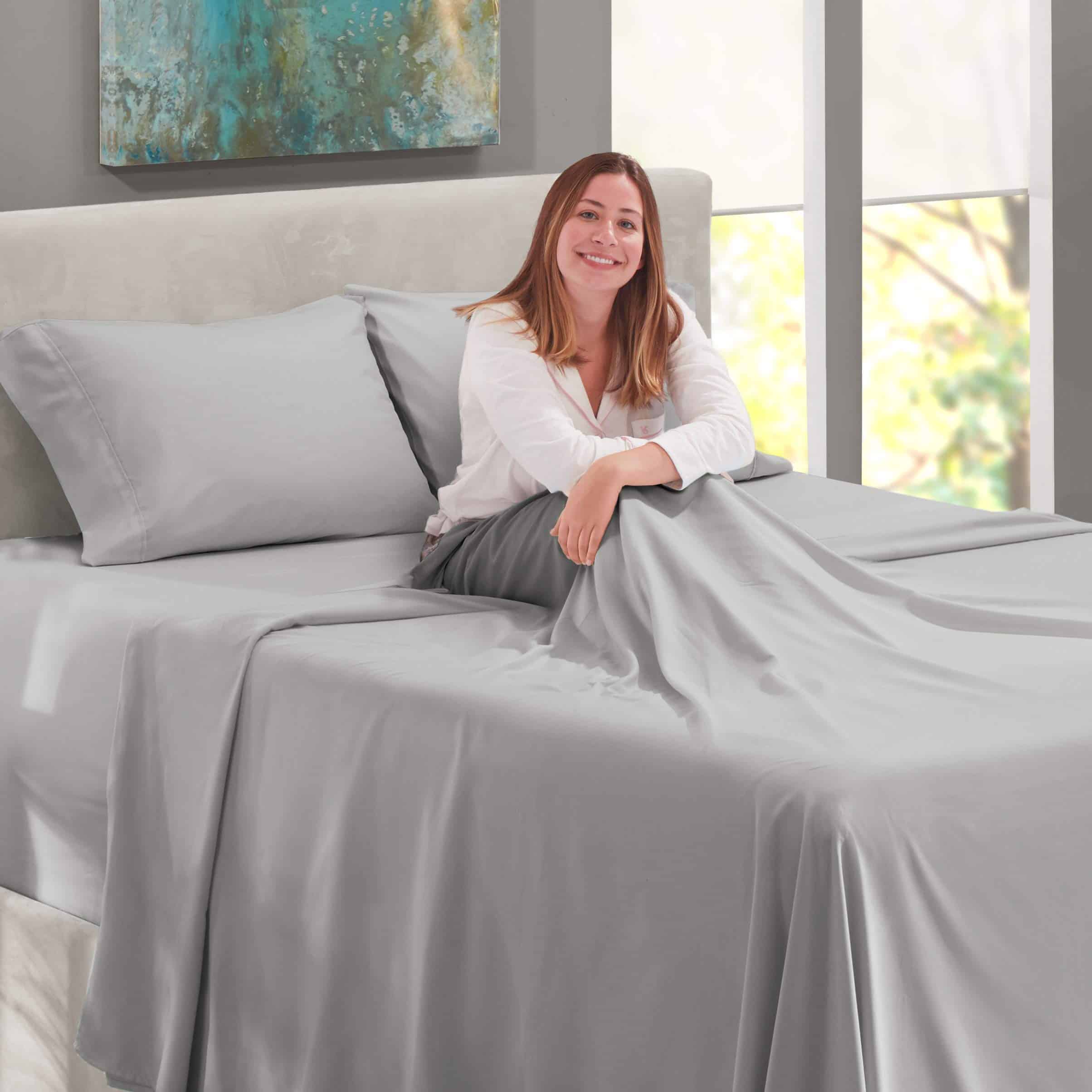 Juego de sábanas de bolsillo profundo Nestl, King, - Imagen 7