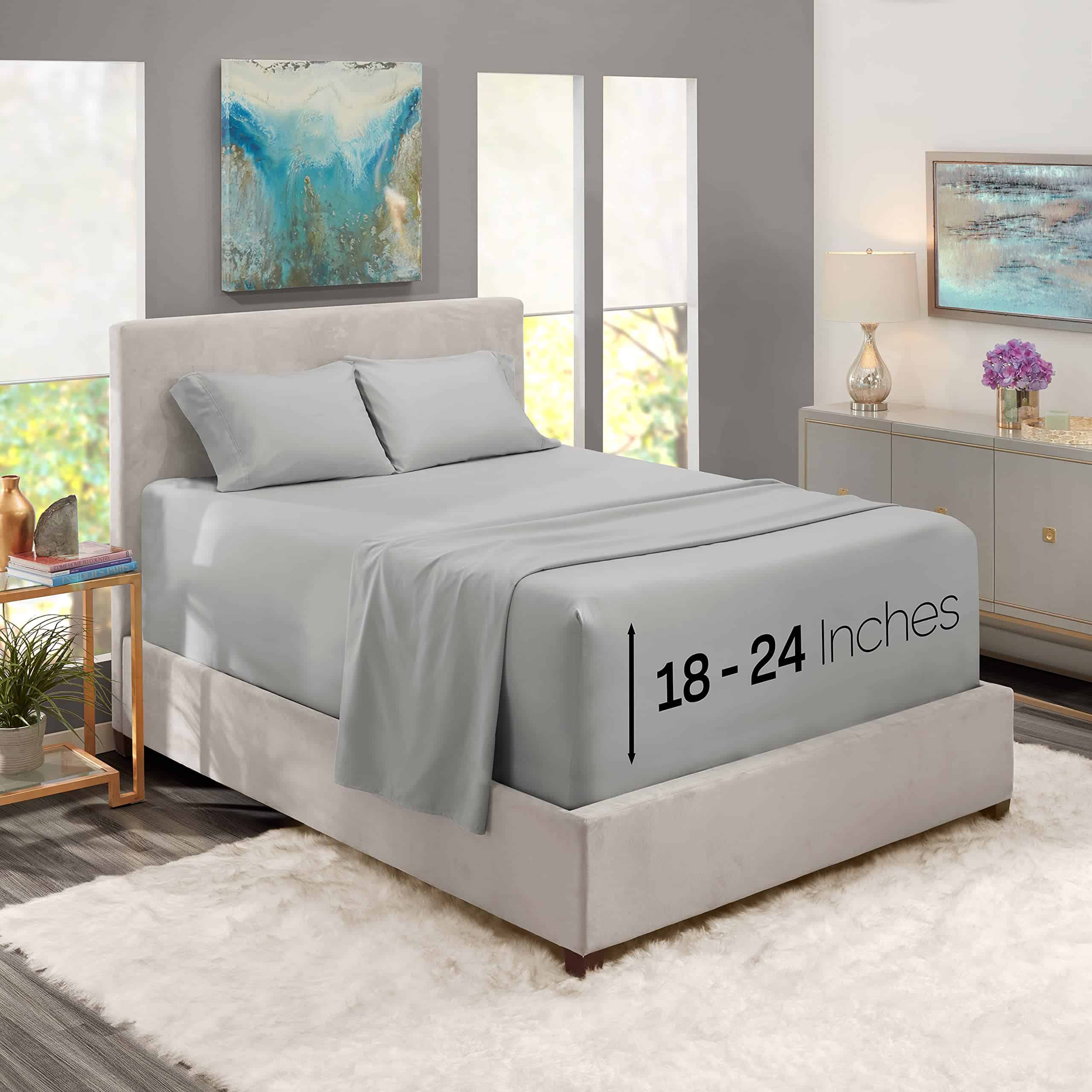 Juego de sábanas de bolsillo profundo Nestl, King,