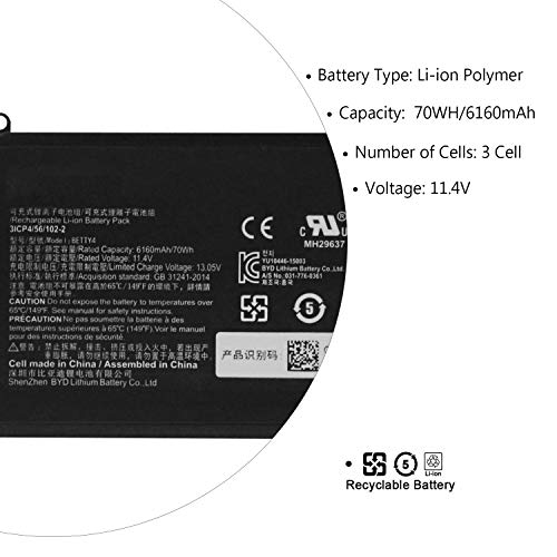 SWEALEER BETTY4 Batería Compatible con Razer Blade 2016 14" - Imagen 4