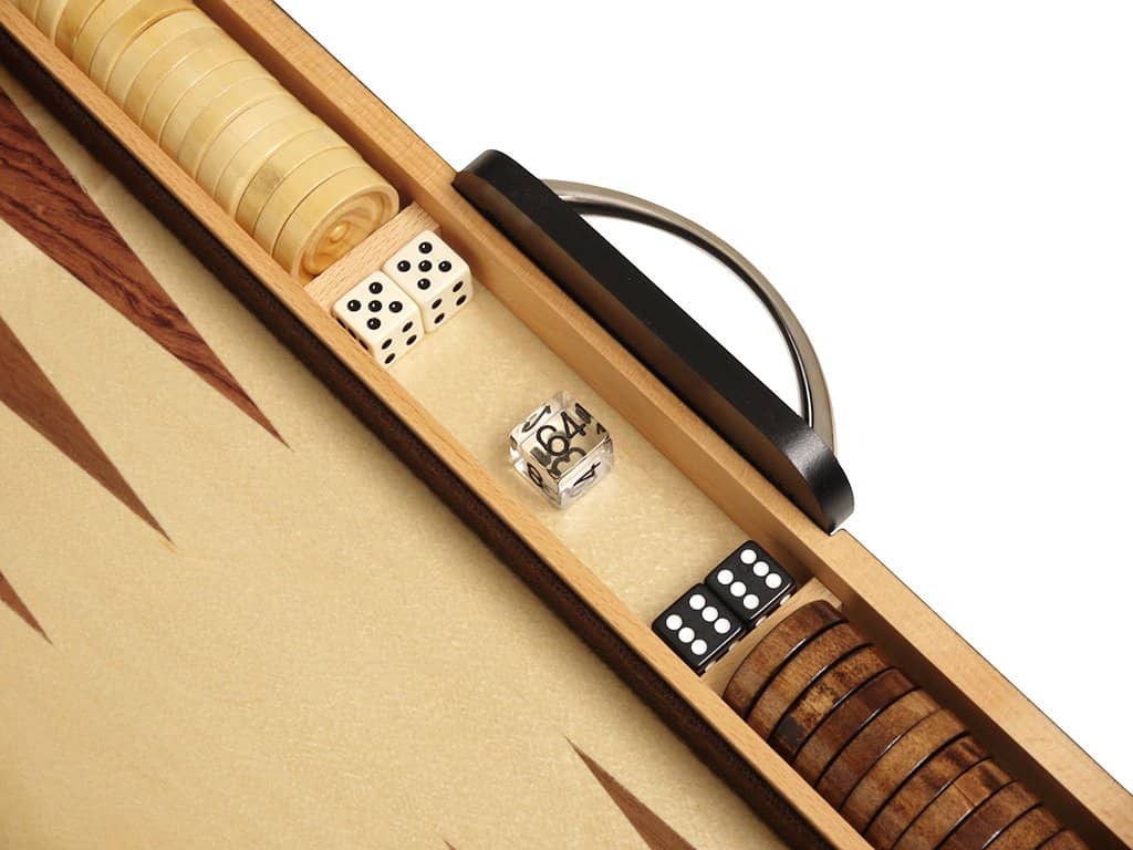 Juego de Backgammon de Madera de 18 Pulgadas - Tablero de - Imagen 5