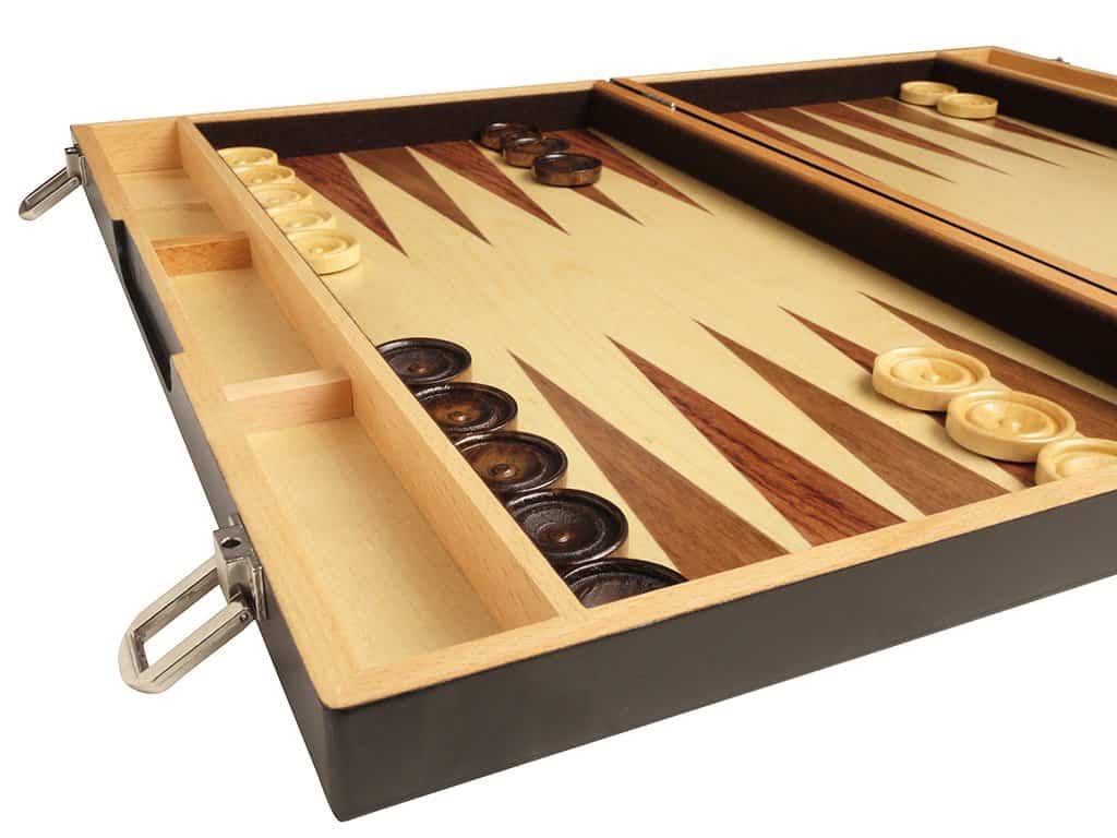 Juego de Backgammon de Madera de 18 Pulgadas - Tablero de - Imagen 4