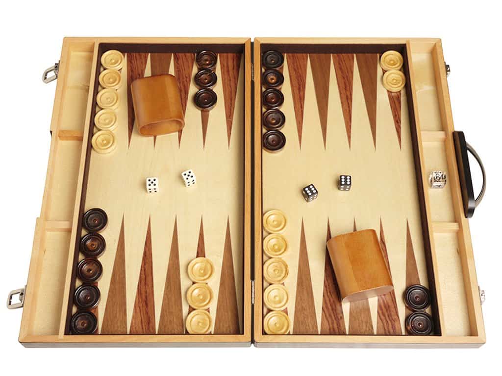 Juego de Backgammon de Madera de 18 Pulgadas - Tablero de - Imagen 3