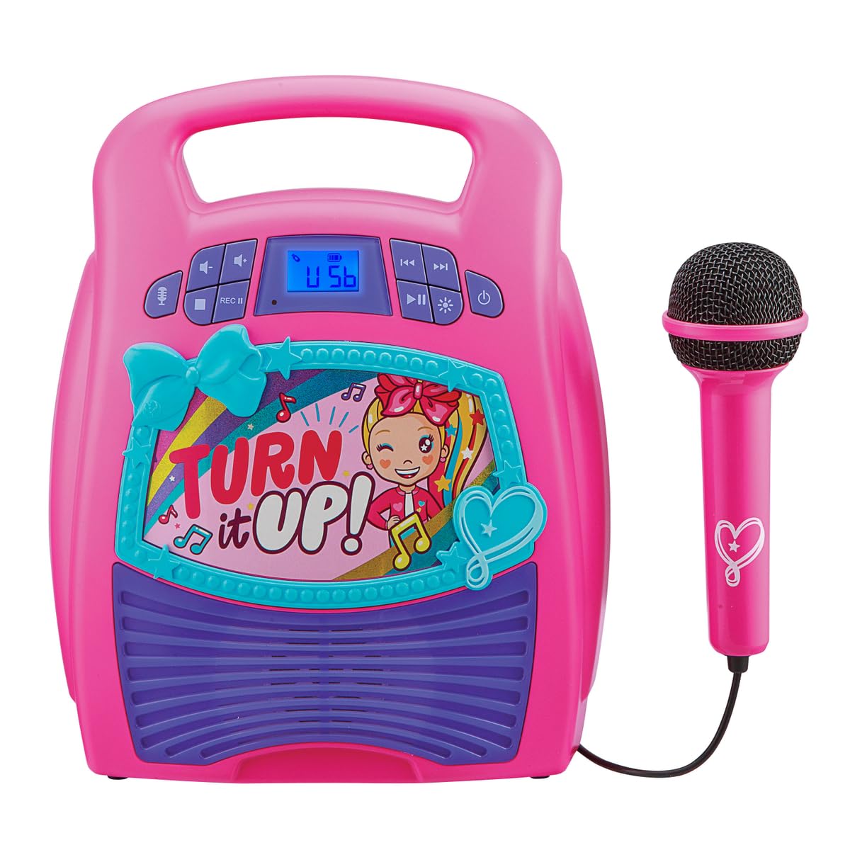 Máquina de karaoke Bluetooth JoJo Siwa de eKids, Altavoz de