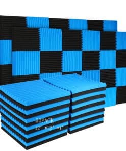 50 Pack Paneles Acústicos Espuma Absorbentes de Sonido para