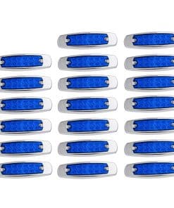 Meerkatt (Paquete de 20) 6.4 Pulgadas 12V DC Luz Azul en