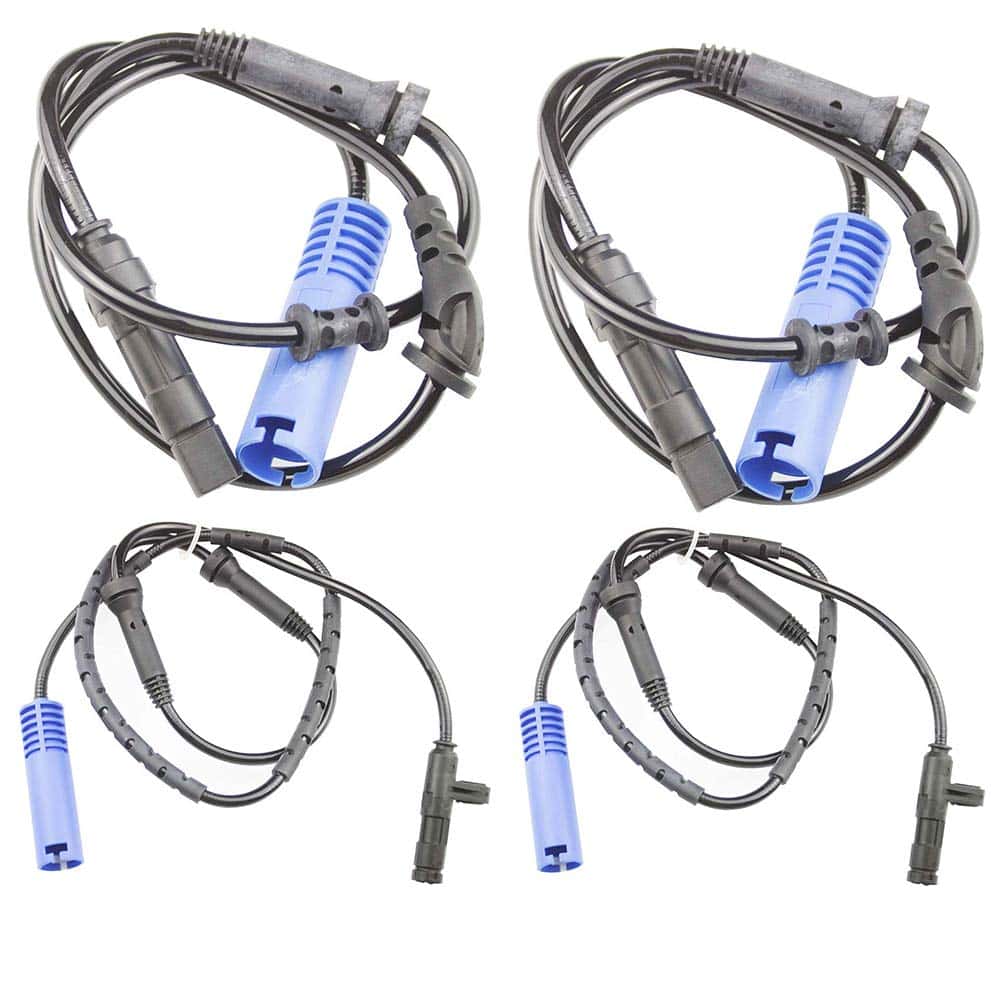 Juego de 4 sensores de velocidad ABS delanteros + traseros