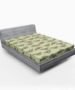 Sábana Ajustable Lunarable, Perezosos Colgando de Ramas de