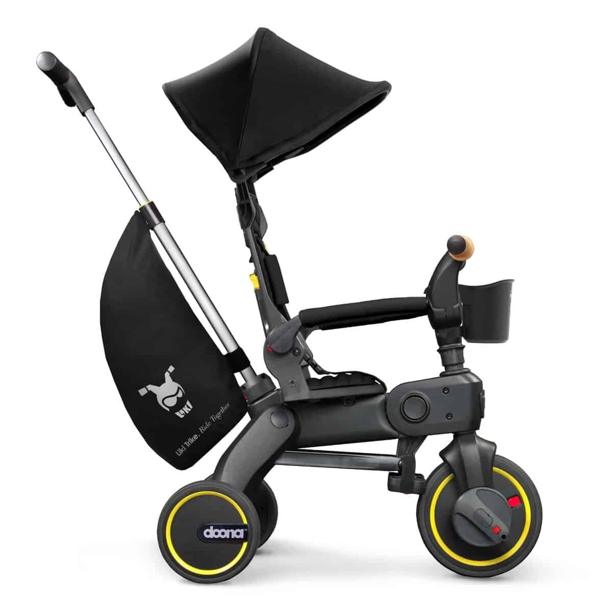 Doona Liki Trike S5, Nitro Black - Triciclo compacto 5 en 1