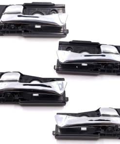 Juego de 4 manijas de puerta interior cromadas delanteras y