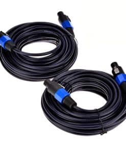 Yuyaokk 2Pack 6 pies Macho a Macho Cable Speakon a Speakon,