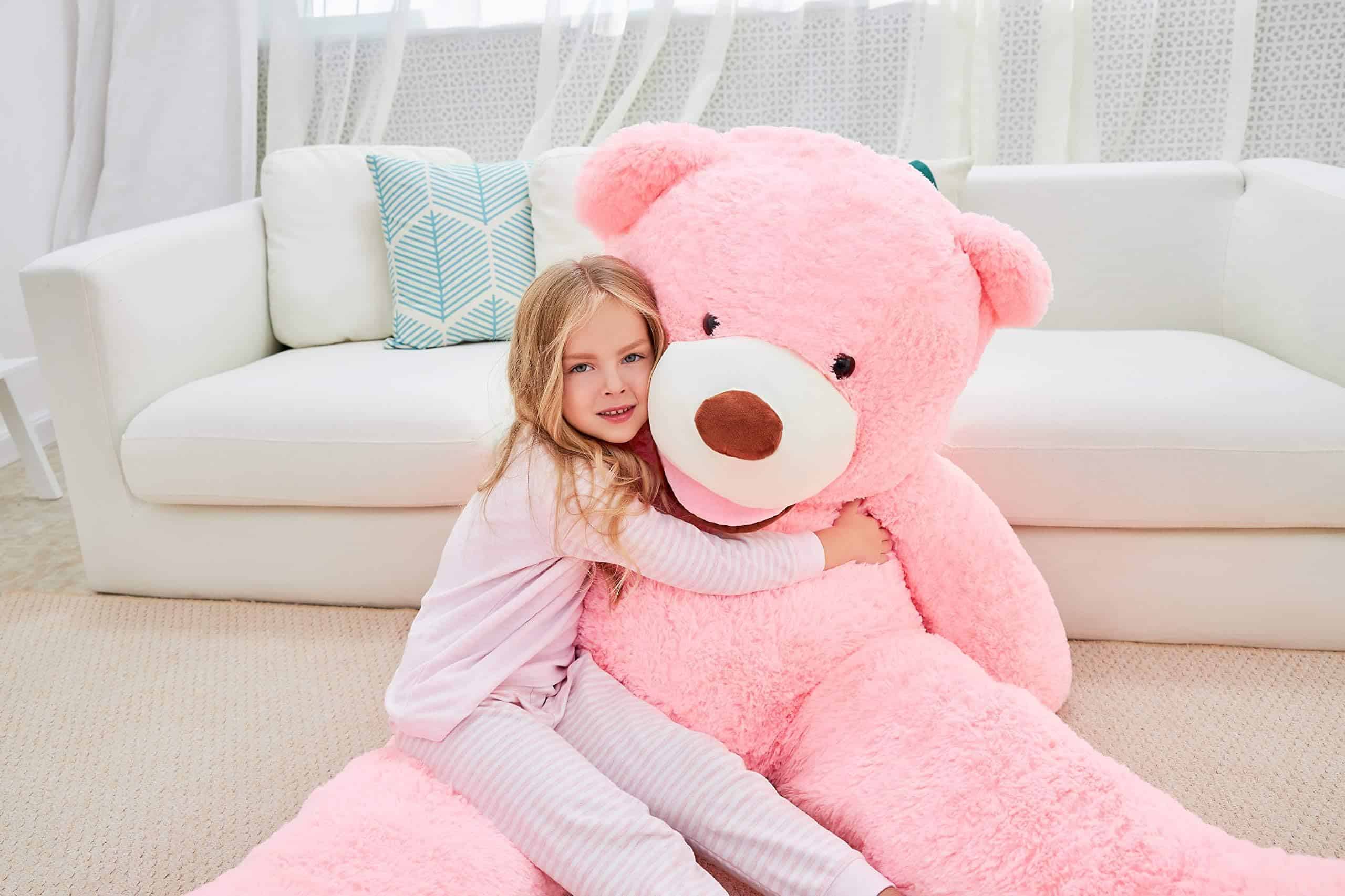 IKASA Oso de Peluche Gigante de Juguete de Peluche (Rosa, - Imagen 6