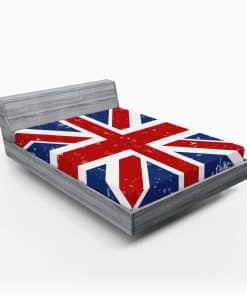 Sábana Ajustable Lunarable British, Bandera Abstracta de