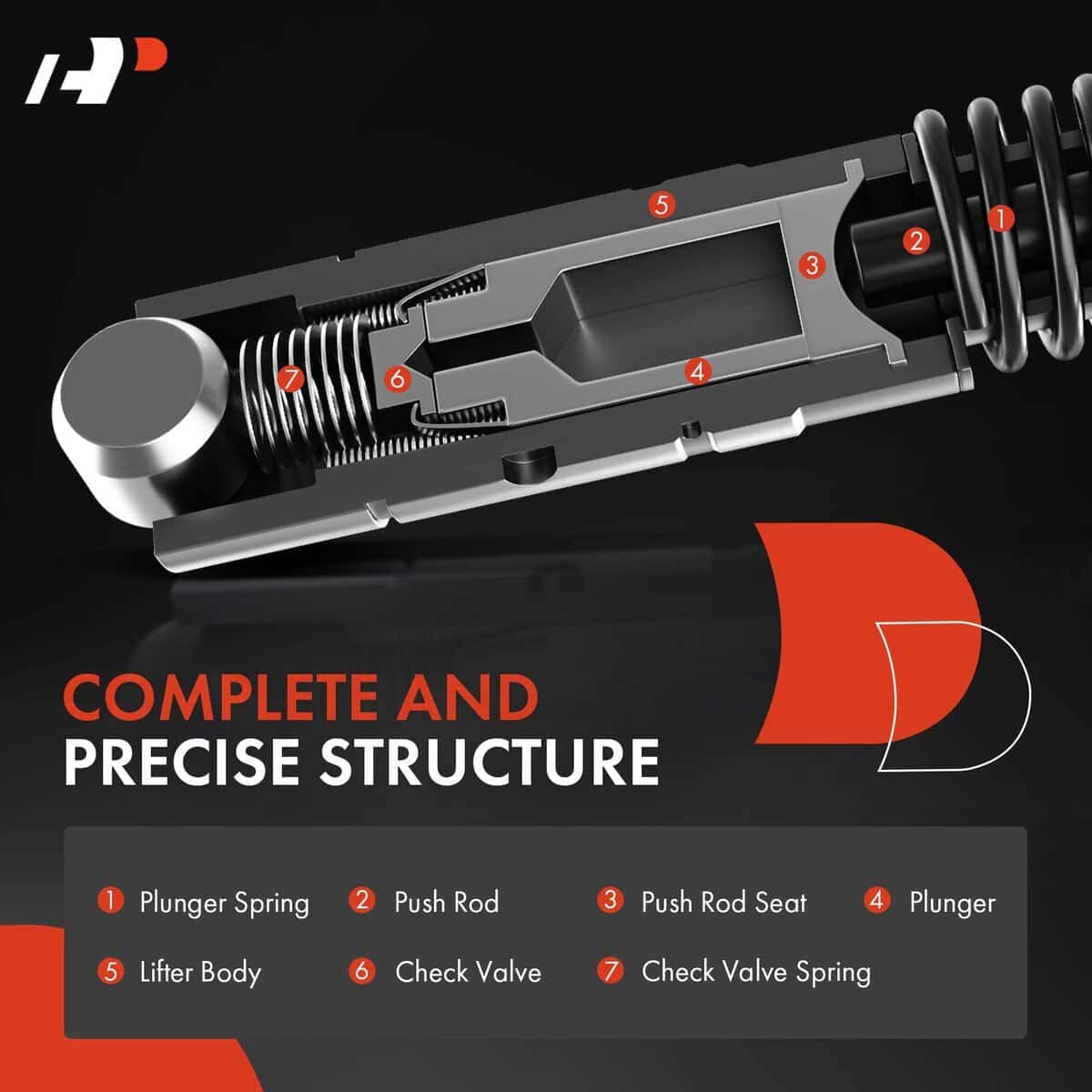 Levantador de válvulas de motor A-Premium compatible con - Imagen 5