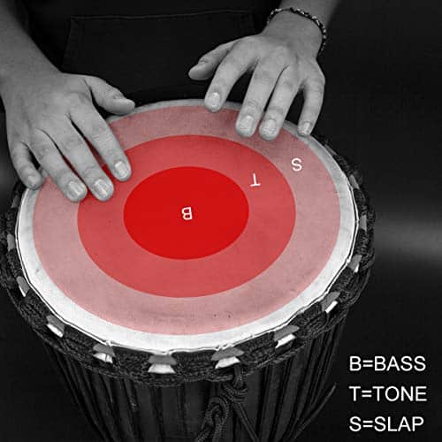 Djembe Drum, AKLOT Tambor Africano Tallado a Mano 9.5'' x - Imagen 10