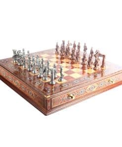 Juego de ajedrez de metal para adultos, mitológico Pegaso