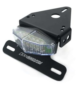 Soporte de luces de freno traseras con licencia LED locas,