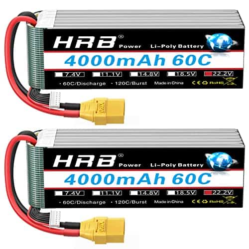 Batería Lipo HRB 6S XT90 4000mAh 60C Estuche Blando 22.2V