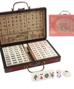 Juego de Mahjong Chino IRONWALLS, 144PCS Conjunto de Mah
