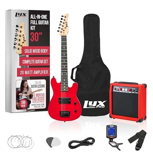 LyxPro Guitarra Eléctrica de 30 Pulgadas y Kit de Inicio
