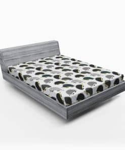 Sábana Ajustable Lunarable Gris y Blanco, Pequeños