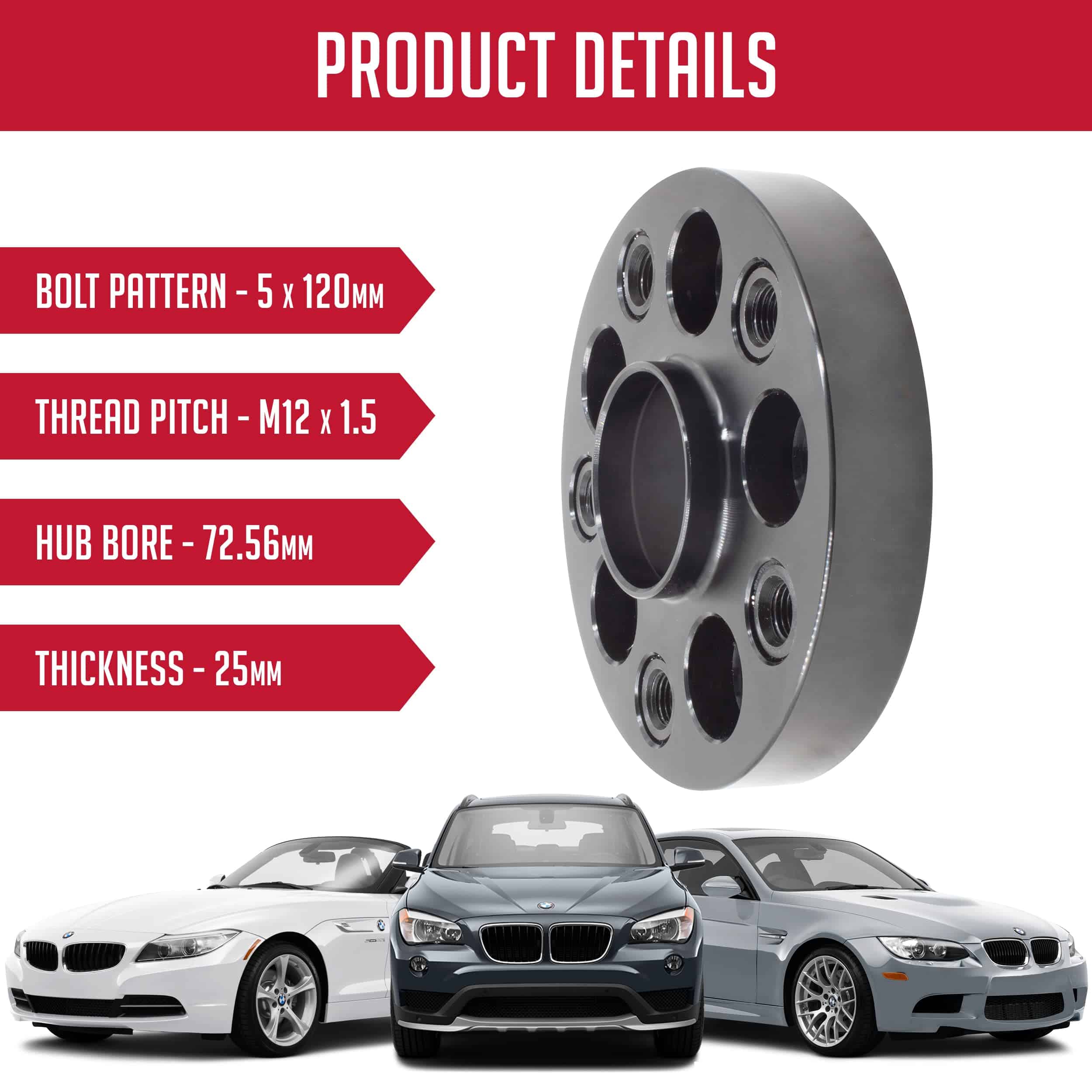 Accesorios para Ruedas Partes 1 Pieza Espaciador de Rueda - Imagen 3