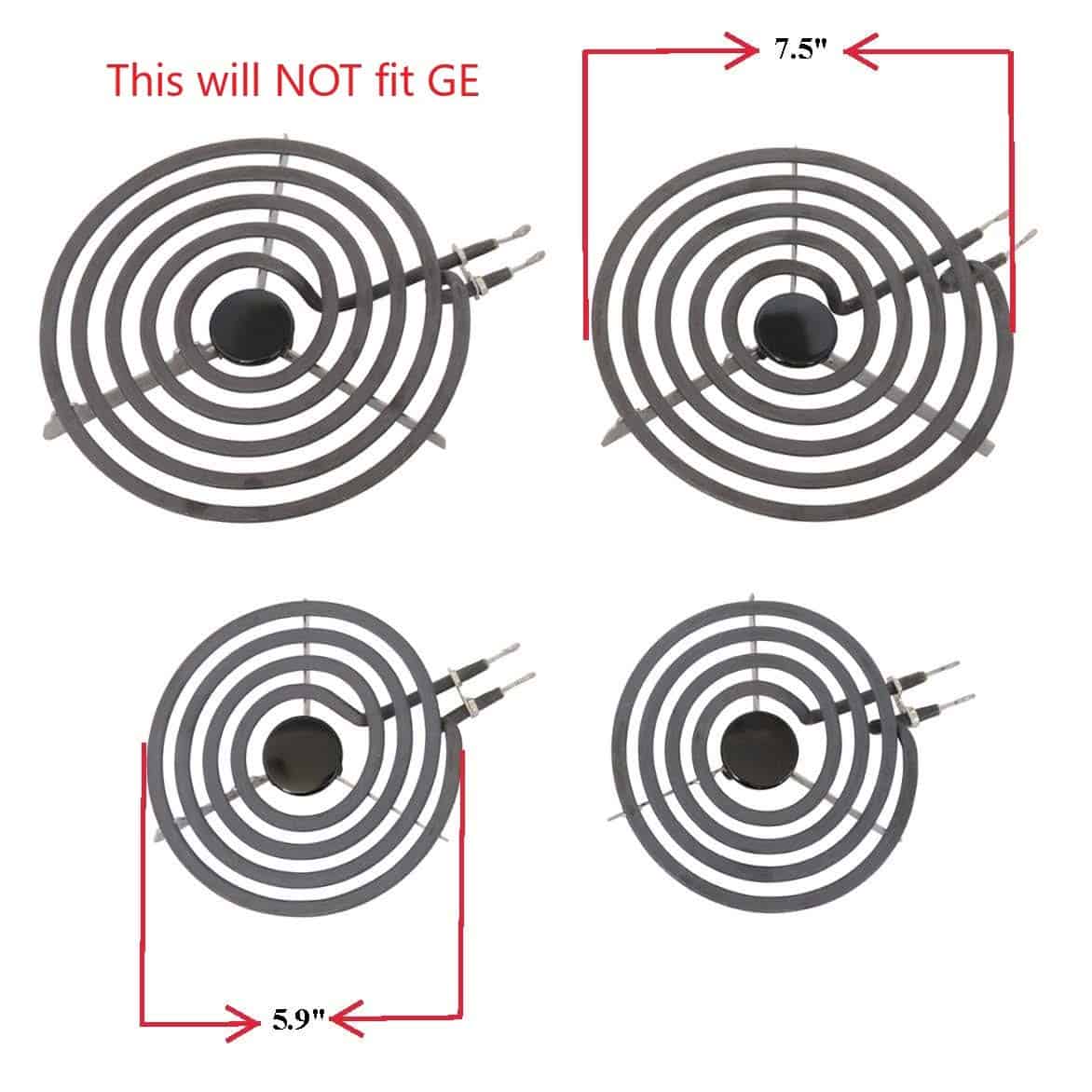 Set de 4 elementos superficiales de quemador para cocina - Imagen 3