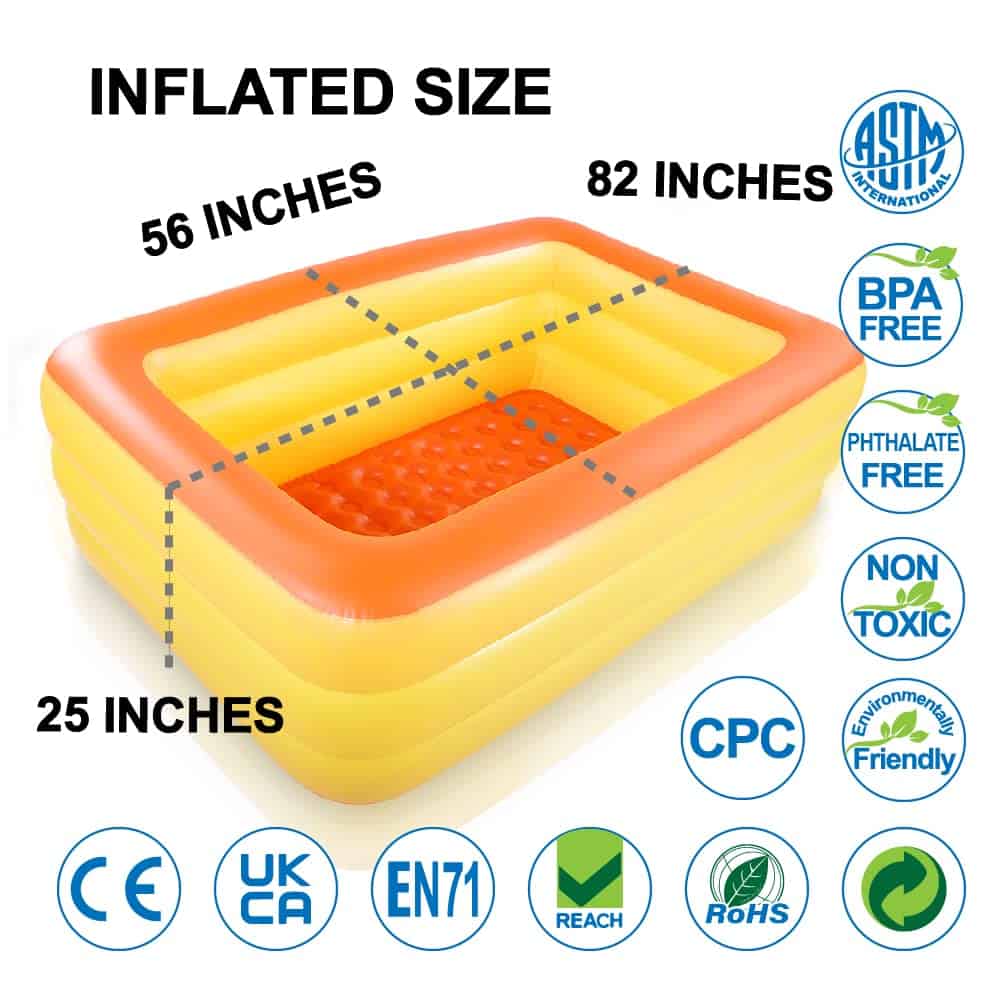 Piscina Inflable para Juegos Acuáticos Familiares, 82 'x - Imagen 4
