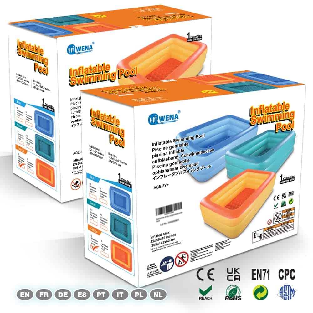 Piscina Inflable para Juegos Acuáticos Familiares, 82 'x - Imagen 6