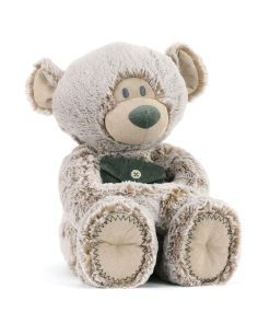 Peluche Oso de Oración de Bolsillo DEMDACO Gris Suave de 16