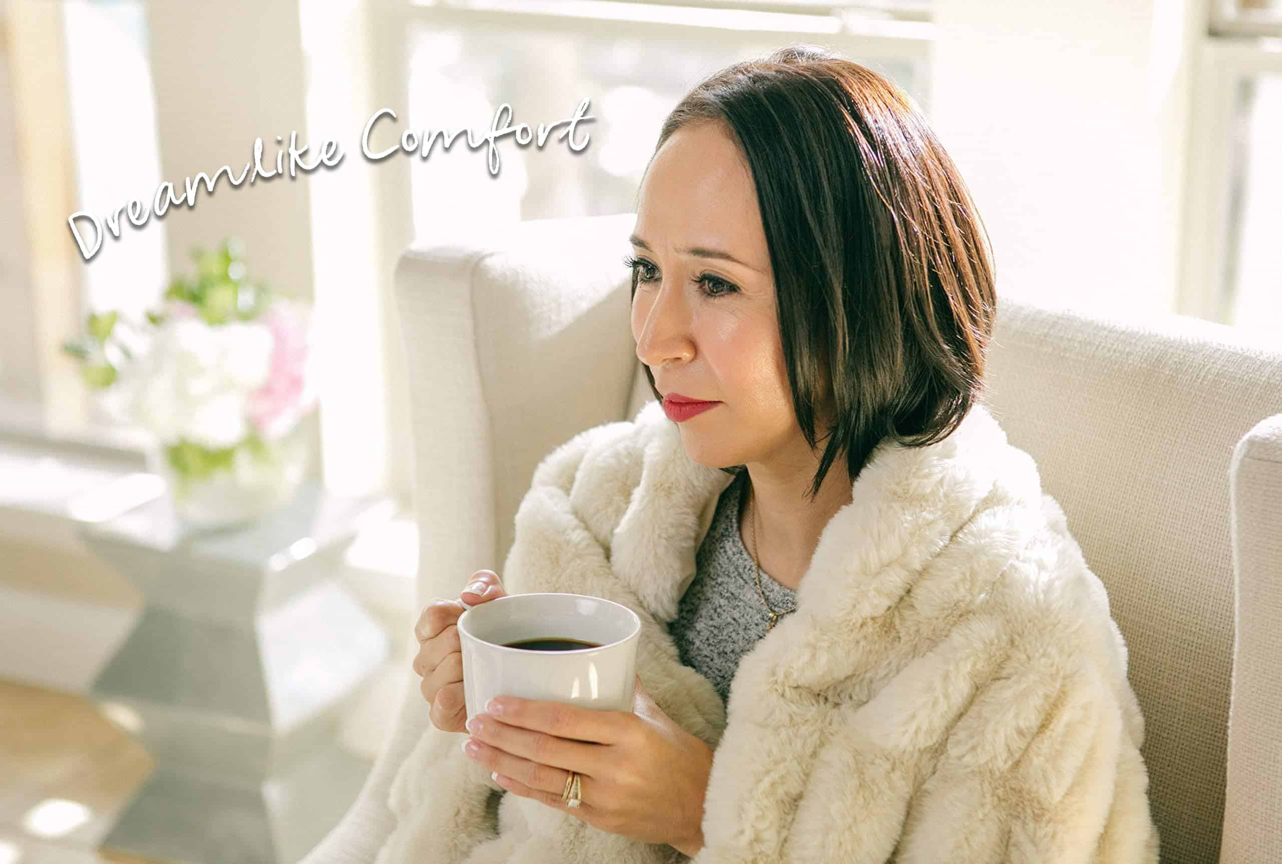 Manta de Lana Sintética de Lujo con Pliegues Chanasya - - Imagen 4