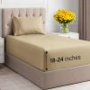 Juego de Sábanas Extra Profundas para Cama -Beige