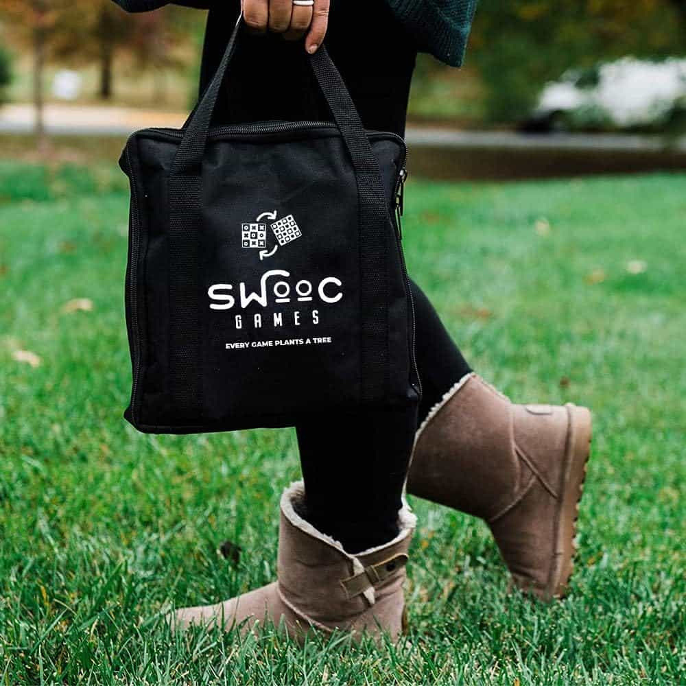 SWOOC Games - Juego de Damas Gigante Reversible de 2 en 1 y - Imagen 7