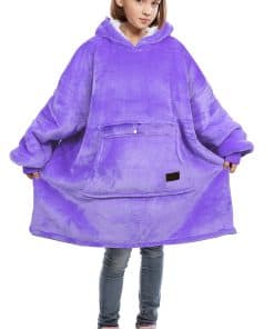 Manta con capucha Catalonia para niños, -Morado - Niños