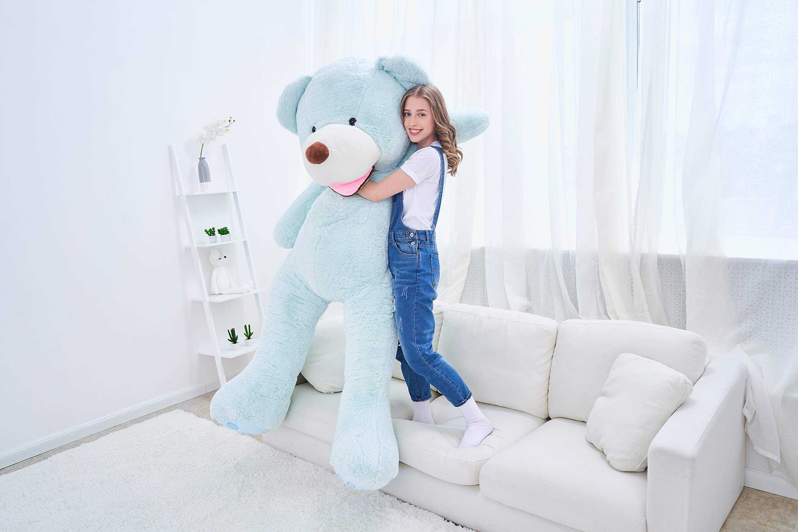 Peluche de oso de peluche gigante IKASA (Verde, 78 pulgadas) - Imagen 4