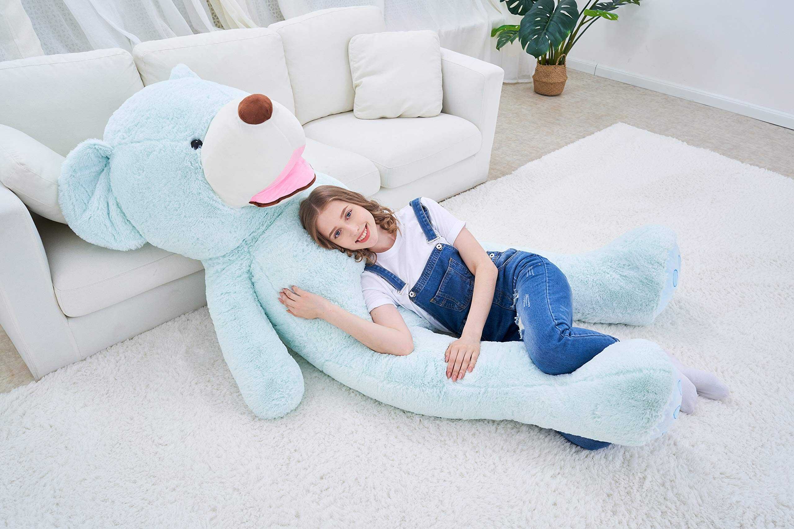 Peluche de oso de peluche gigante IKASA (Verde, 78 pulgadas) - Imagen 7