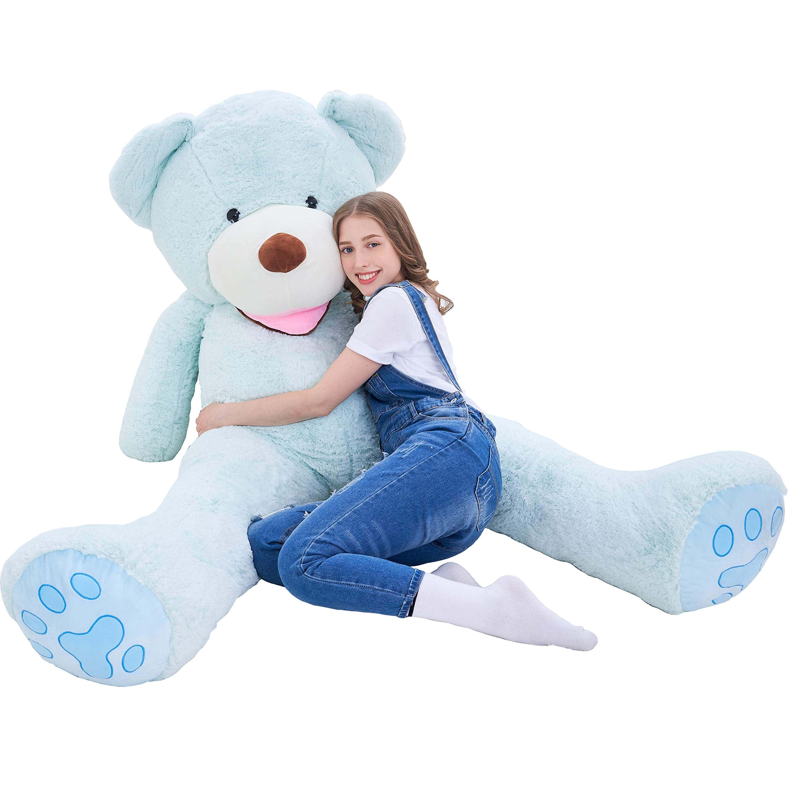 Peluche de oso de peluche gigante IKASA (Verde, 78 pulgadas)