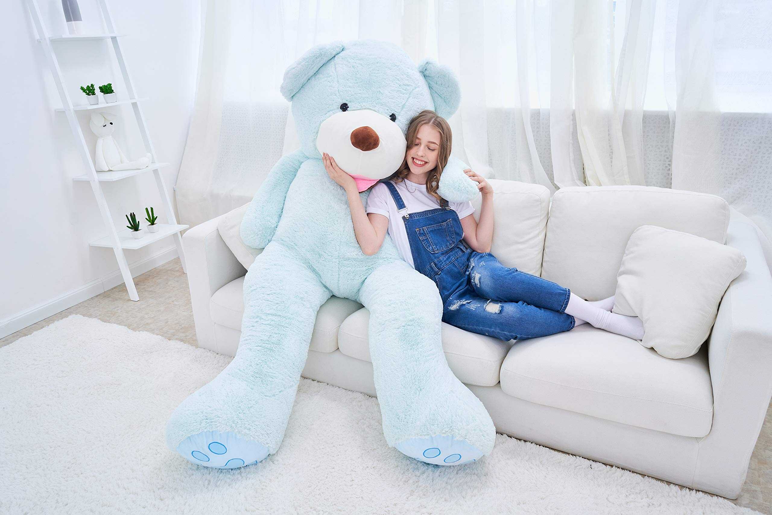 Peluche de oso de peluche gigante IKASA (Verde, 78 pulgadas) - Imagen 5