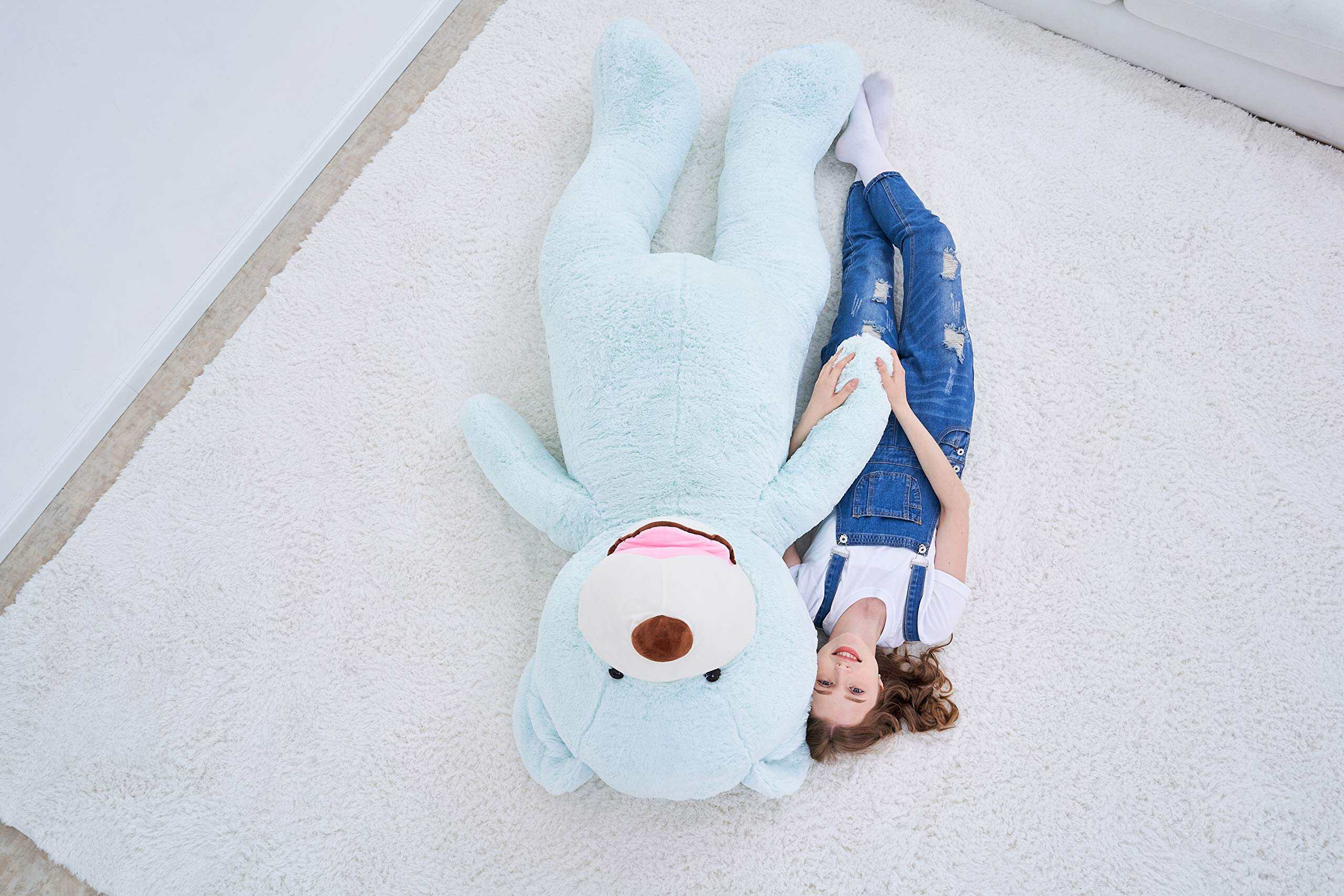 Peluche de oso de peluche gigante IKASA (Verde, 78 pulgadas) - Imagen 6