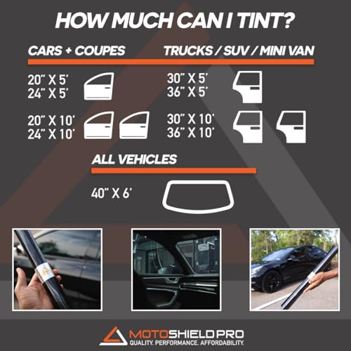 DIY-MotoShield Pro Premium Nano Ceramic Tint (75% VLT) 30” - Imagen 5