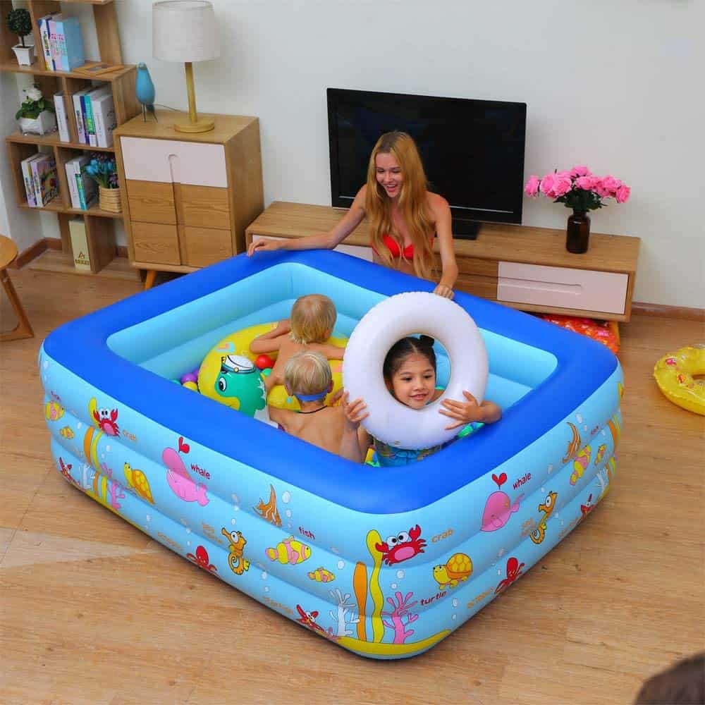 Piscina Inflable para Niños y Adultos, 83" x 57" x 25" - Imagen 7