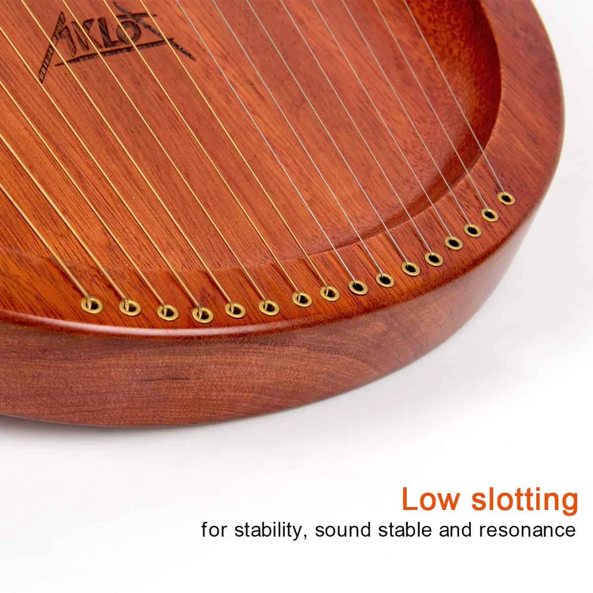 Arpa de Lira, AKLOT 16 Cuerdas de Metal Arpa de Lira de - Imagen 9