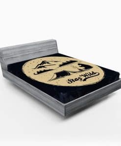 Sábana Ajustable de Lunarable, Silueta de Oso Descansando