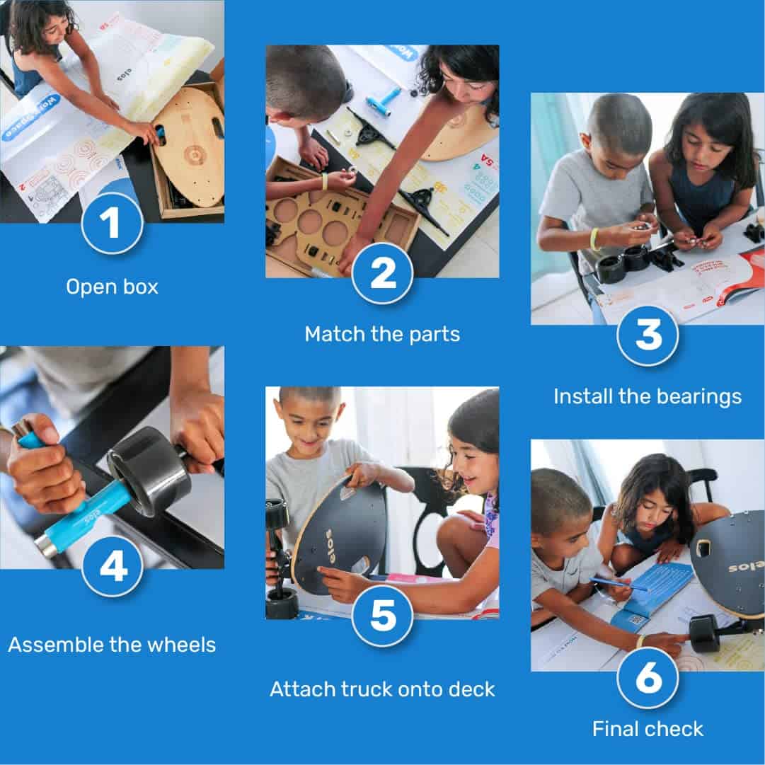 Kit de Skateboard DIY ELOS - El Mini Longboard Cruiser - Imagen 3