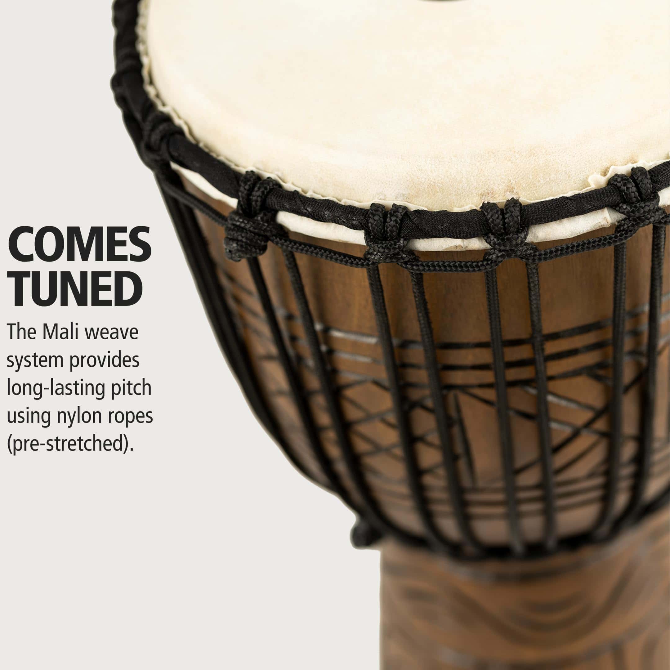 Meinl Percussion Tambor de Mano Djembe Afinado, Instrumento - Imagen 6