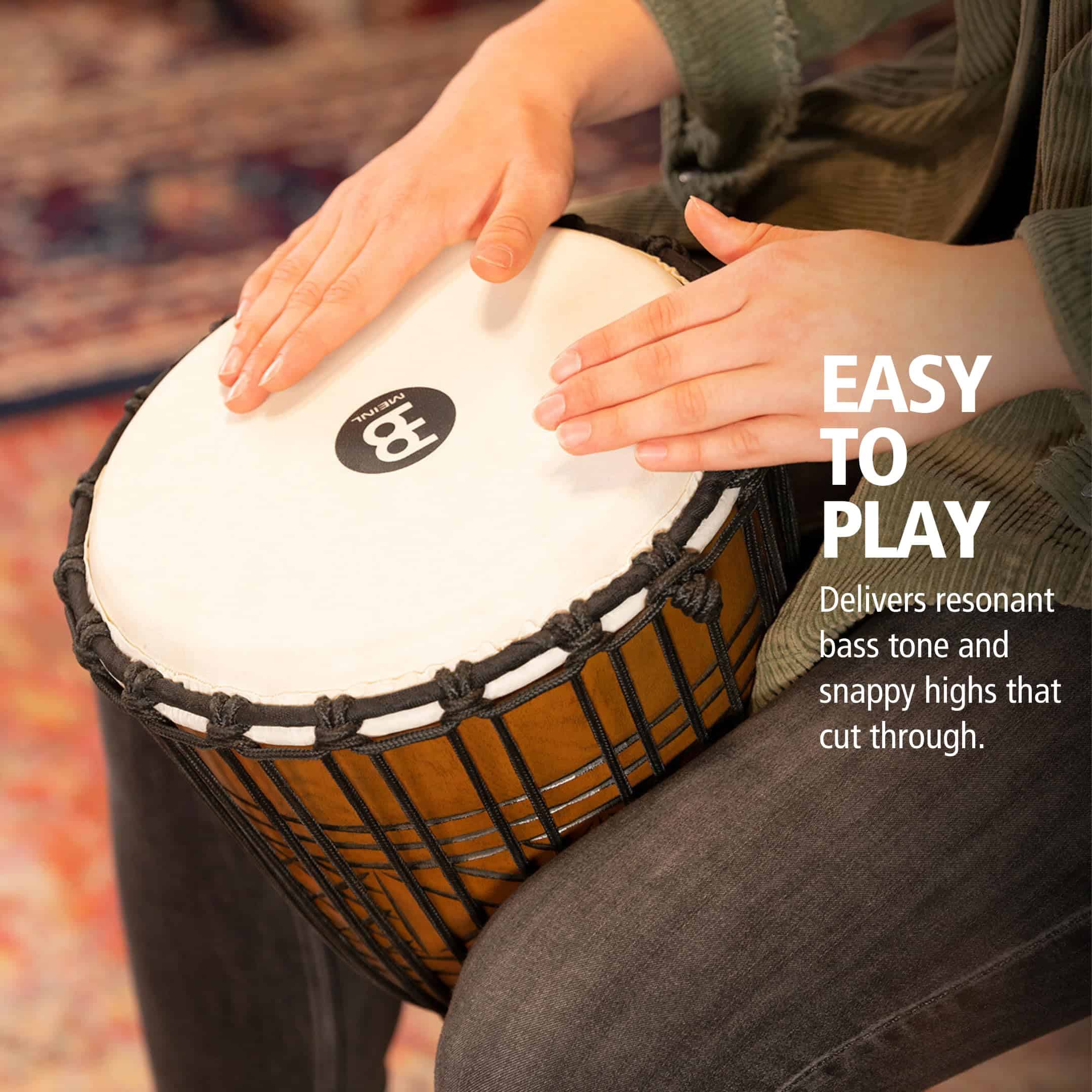 Meinl Percussion Tambor de Mano Djembe Afinado, Instrumento - Imagen 3