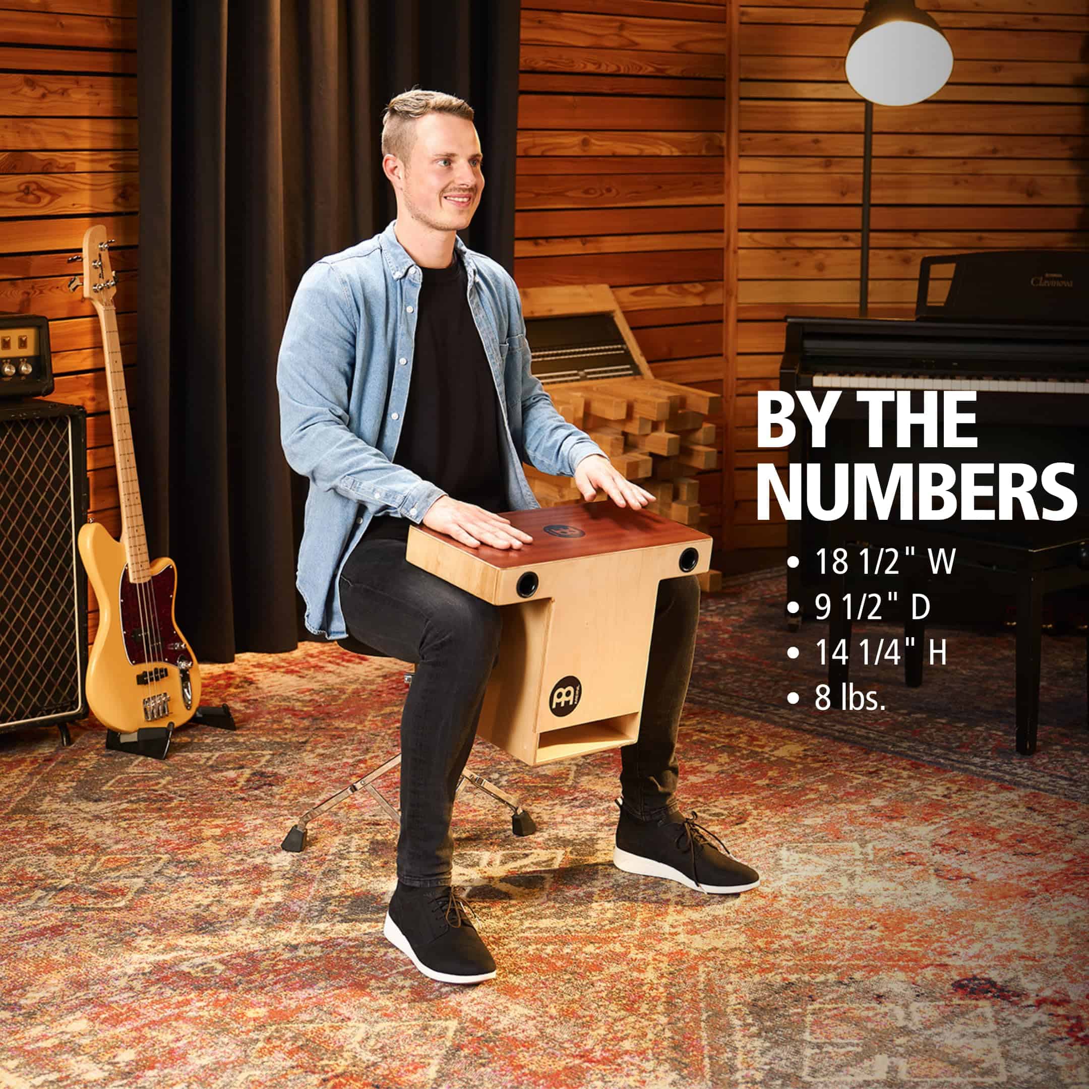 Meinl Percussion Cajón Turbo Slaptop con Cuerdas Internas y - Imagen 7