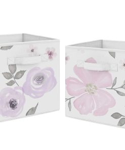 Sweet Jojo Designs Lavanda Morada, Rosa, Gris y Blanco