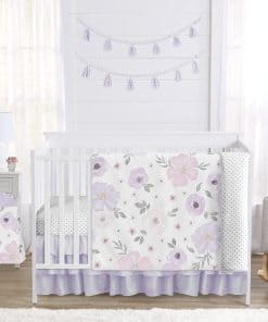 Sweet Jojo Designs Lavanda Lila Juego de Ropa de Cuna para