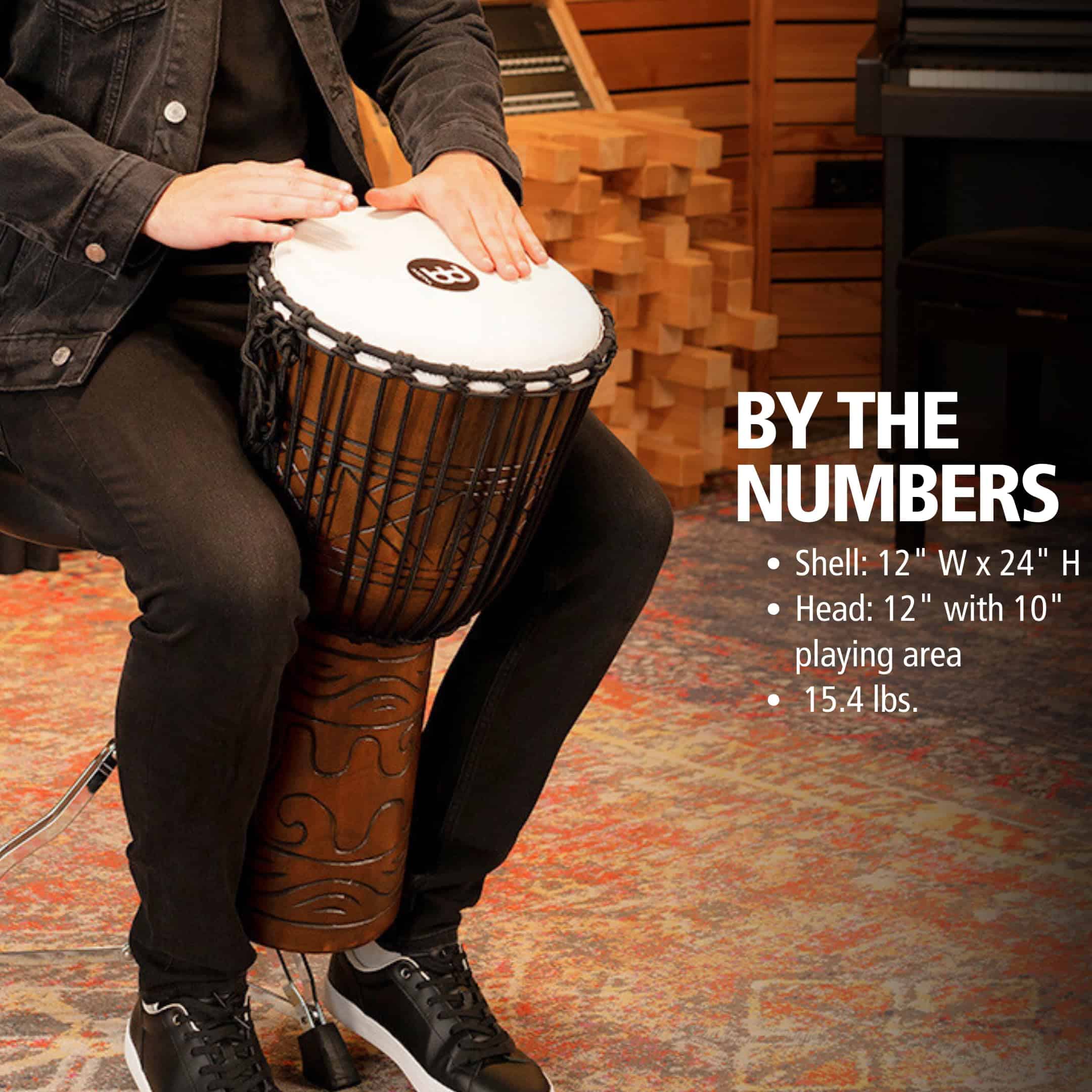 Meinl Percussion Tambor de Mano Djembe Sintonizado Círculo - Imagen 7